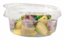 ALPHAFORM Barquette avec couvercle rectangulaire transparent 10,3x8,7x6,8 cm 12,5 cl Multipack (100 pièces) New