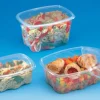 ALPHAFORM Barquette avec couvercle rectangulaire transparent 18x14x6,2 cm 100 cl Archipack (30 pièces) Hot