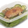 ALPHAFORM Barquette avec couvercle rectangulaire transparent 185x135x50 mm (50 pièces)