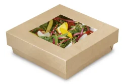 Barquette marron 10x10x5 cm (50 pièces) - ALPHAFORM Online