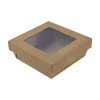 Aucune Barquette marron 14x14x5 mm 1000 ml (250 pièces) Outlet