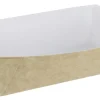 HUHTAMAKI Barquette rectangulaire beige 15,5x8,5x3,7 cm 40 cl (500 pièces) Hot