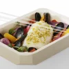 Barquette rectangulaire beige 19,2x13,7x4,1 cm 75 cl Barquettes Food (65 pièces) - ALPHAFORM Hot