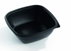 Barquette rectangulaire noir 16,5x16,5x5,5 cm 75 cl Fast Pac (50 pièces) - Aucune Discount