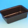 Barquette scellable rectangulaire noir 19,2x13,7x5,5 cm 100 cl (100 pièces) - ALPHAFORM