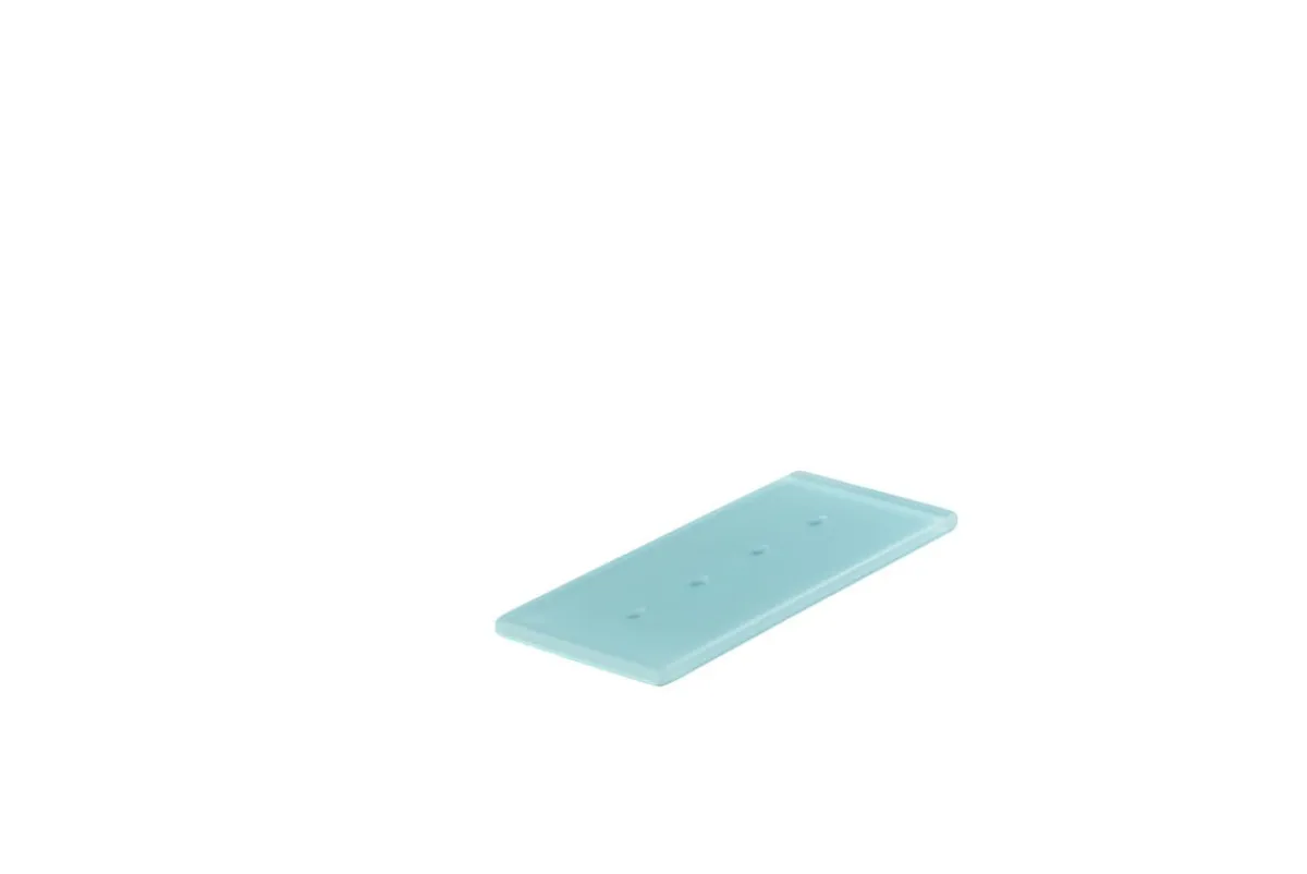 Barrette de dégustation rectangulaire bleu résine Nacryl® 24,5 cm - MEALPLAK Outlet