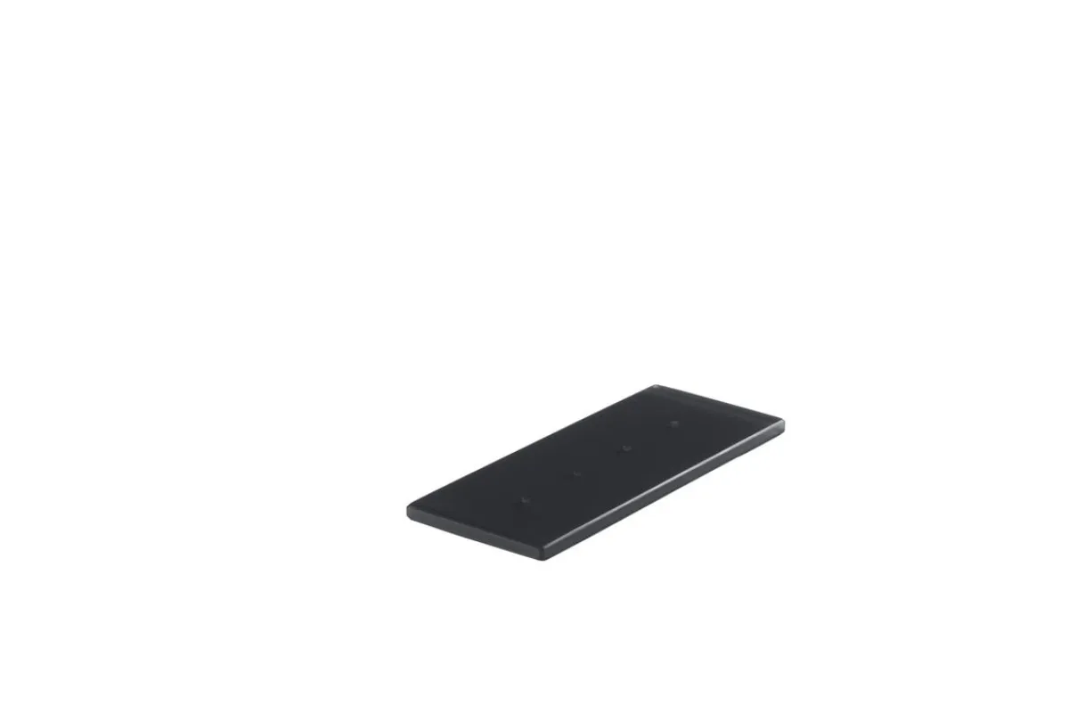 Barrette de dégustation rectangulaire gris résine Nacryl® 24,5 cm - MEALPLAK Online