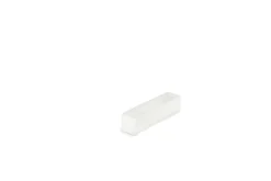 Barrette de dégustation rectangulaire blanc résine Nacryl® 16,5 cm - MEALPLAK
