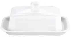 Beurrier rectangulaire blanc porcelaine culinaire 18,2 cm - PILLIVUYT Outlet