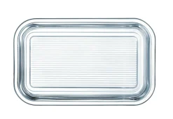 Beurrier rectangulaire transparent verre trempé 17 cm Directoire - LUMINARC Clearance