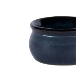 Beurrier rond bleu grès émaillé Ø 7 cm Gres Couleur - PRO.MUNDI