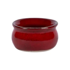 PRO.MUNDI Beurrier rond rouge grès émaillé Ø 7 cm Gres Couleur Discount