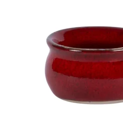 PRO.MUNDI Beurrier rond rouge grès émaillé Ø 7 cm Gres Couleur Discount