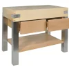 Aucune Billot ilot sur pieds 100x60x90 cm Sans rigole Non réversible Sur pied(s) Online