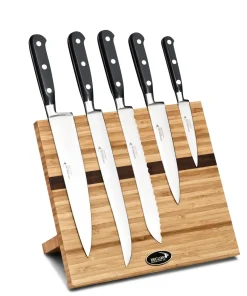 Bloc 5 couteaux bambou 26x15x21 cm Ideal Sabatier - DEGLON Online