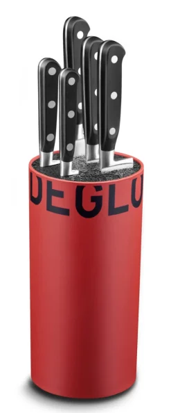 DEGLON Bloc 5 couteaux polypropylène (pp) Ø 11 cm 23 cm Ideal Sabatier Hot