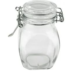 PRO.MUNDI Bocal avec couvercle hermétique carré transparent verre 56 mm Sale