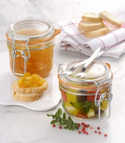 BORMIOLI ROCCO Bocal avec couvercle hermétique rond transparent verre Ø 10,6 cm Fido Outlet