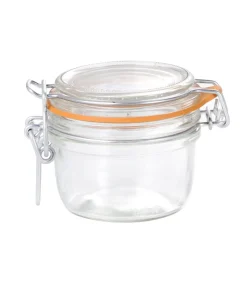 BORMIOLI ROCCO Bocal avec couvercle hermétique rond transparent verre Ø 8,3 cm Fido Discount
