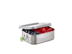 APS Boite repas avec couvercle et séparateur rectangulaire inox 18,5 cm To Go Clearance