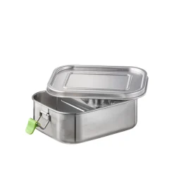 APS Boite repas avec couvercle et séparateur rectangulaire inox 18,5 cm To Go Clearance