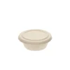 PRO.MUNDI Bol avec couvercle fibre végétale Ø 11,6 cm 4,4 cm Oxstal (300 pièces) New