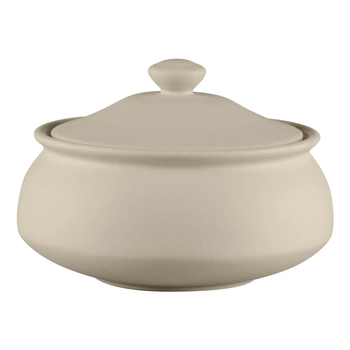 Bol avec couvercle rond baantna argila Décor Prima porcelaine Ø 18,5 cm Earth - RAK Best