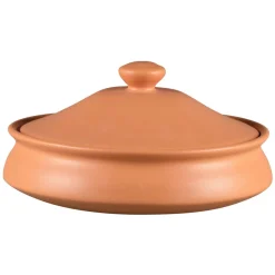 Bol avec couvercle rond baantna tero Décor Prima porcelaine Ø 19,5 cm Earth - RAK Outlet