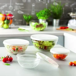 Bol avec couvercle rond transparent verre trempé Ø 12 cm Caps - LUMINARC