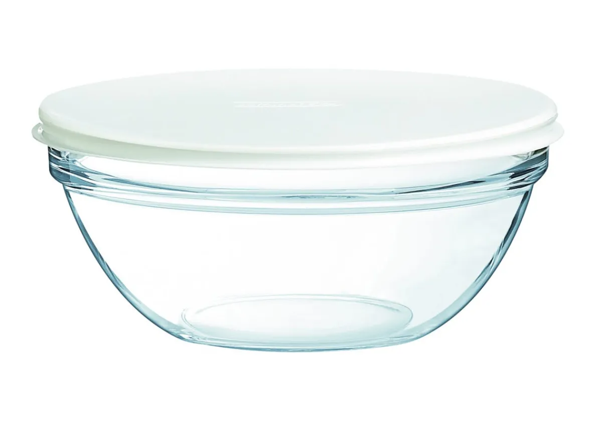 LUMINARC Bol avec couvercle rond transparent verre trempé Ø 17 cm Caps Online