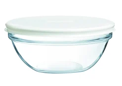 LUMINARC Bol avec couvercle rond transparent verre trempé Ø 14 cm Caps Online