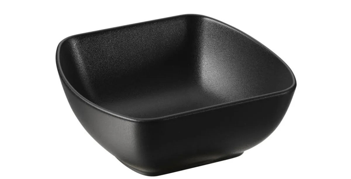 Bol carré noir porcelaine culinaire 14,5 cm Club - REVOL Sale