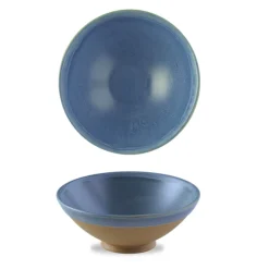 Bol conique rond bleu porcelaine vitrifiée Ø 20 cm Emerge Oslo - CHURCHILL Clearance