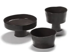 Bol de présentation rond ébène grès émaillé Ø 18 cm La Mère - SERAX Clearance