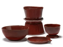 SERAX Bol de présentation rond Venetian red grès émaillé Ø 21 cm La Mère New