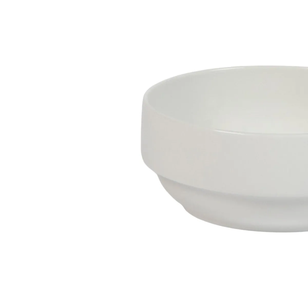 ACCOLADE Bol empilable rond blanc porcelaine Ø 14 cm Presto Discount