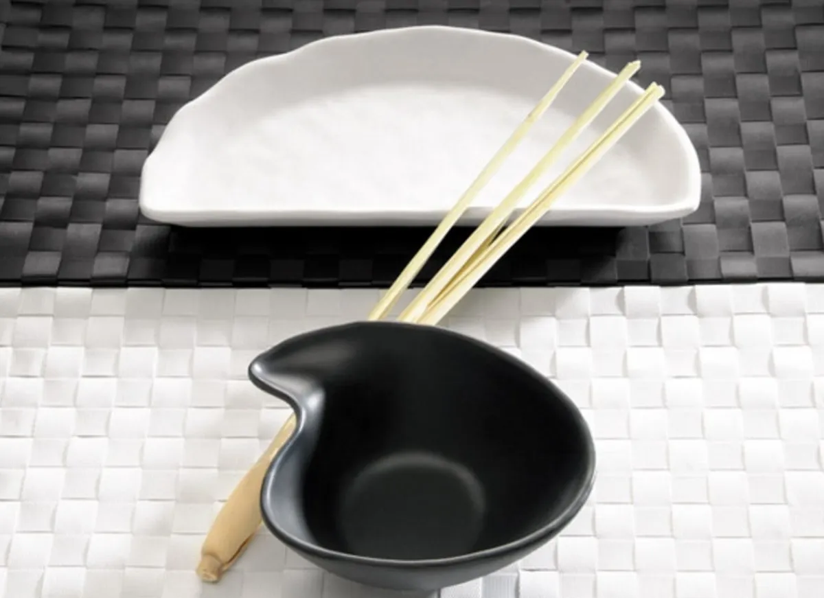 APS Bol goutte mélamine noir 14,5x12,5x5 cm 0,2 L Zen Sale