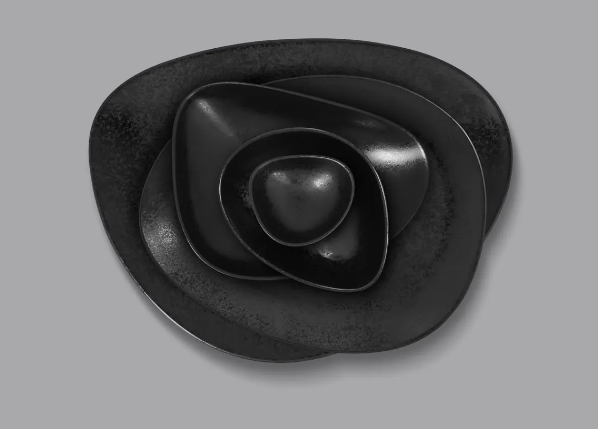 RAK Bol noir porcelaine vitrifiée 14 cm Shaped Best