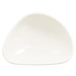 Bol ovale ivoire porcelaine vitrifiée 10 cm Shaped - RAK New