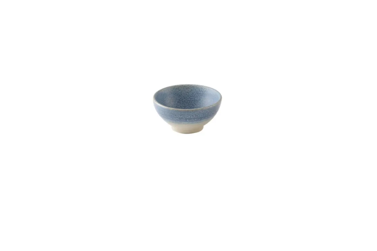 Bol à riz rond bleu grès émaillé Evo Azure - DUDSON
