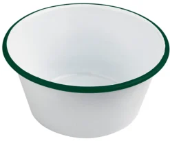 Bol rond blanc acier émaillé 11,5 cm Ø 11,5 cm - Aucune Best