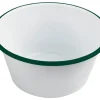 Aucune Bol rond blanc acier émaillé 14 cm Ø 14 cm Clearance