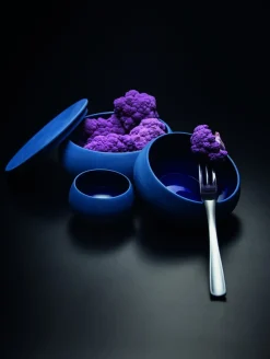 Bol rond bleu grès émaillé Ø 12 cm Gourmet - DEGRENNE Sale