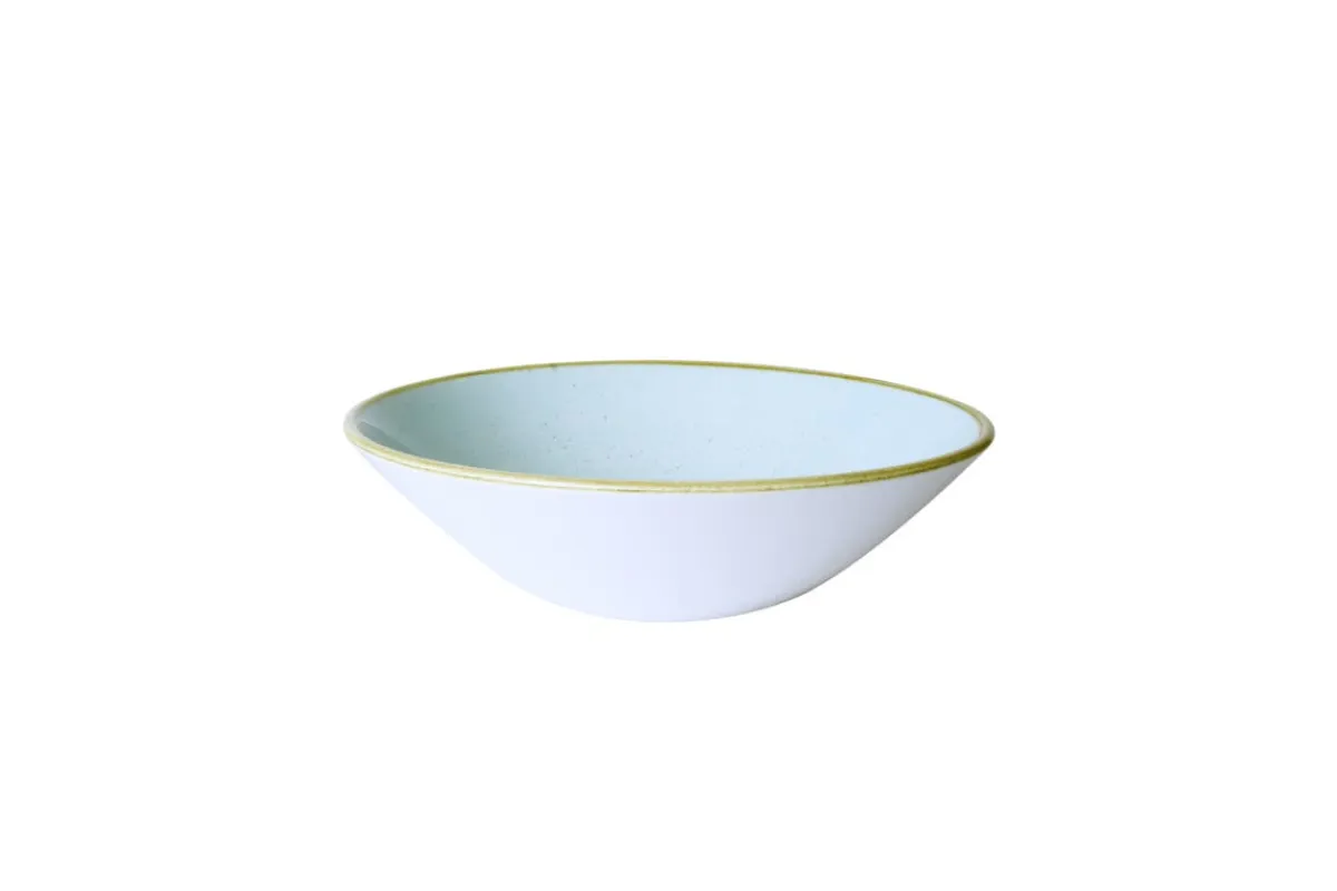 Bol rond bleu porcelaine vitrifiée Ø 19 cm Stonecast Duck Egg - CHURCHILL Outlet