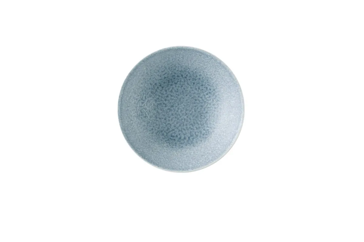 Bol rond bleu porcelaine vitrifiée Ø 22 cm Raku Topaz - CHURCHILL Sale