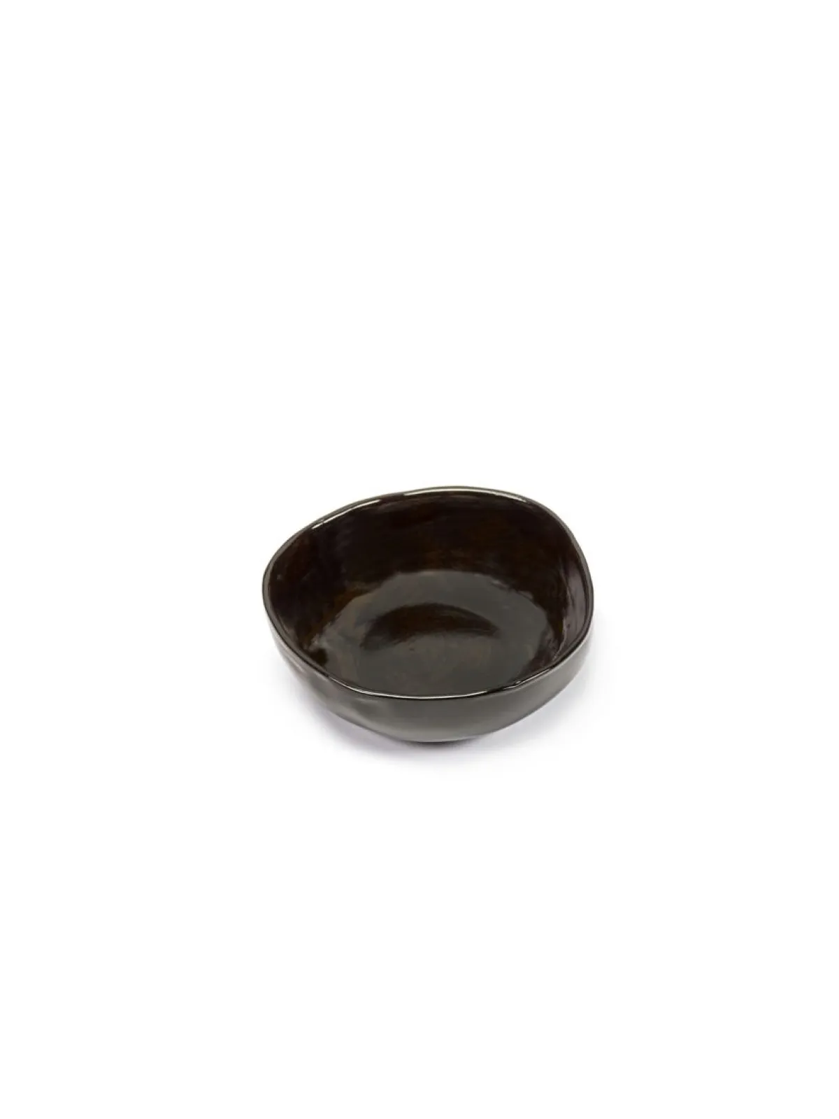 SERAX Bol rond ébène grès émaillé 16,5 cm La Mère Online