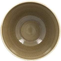 Bol rond brun porcelaine vitrifiée 130 cl Ø 20,2 cm Twirl - RAK Sale