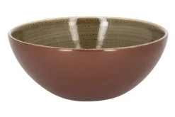 Bol rond brun porcelaine vitrifiée 130 cl Ø 20,2 cm Twirl - RAK Sale
