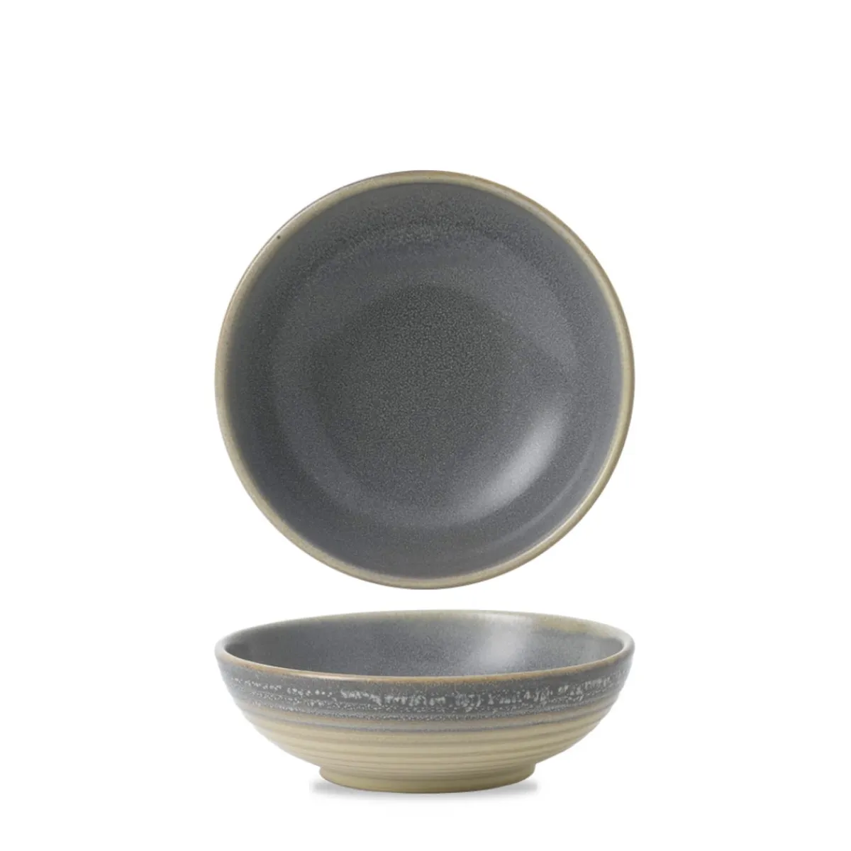 Bol rond gris porcelaine Ø 17,8 cm Evo Granite - DUDSON New