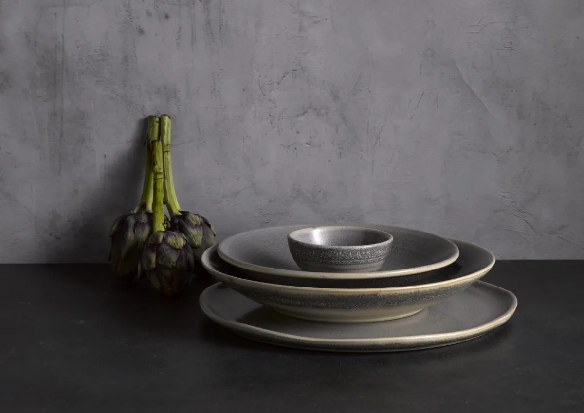 Bol rond gris porcelaine Ø 17,8 cm Evo Granite - DUDSON New